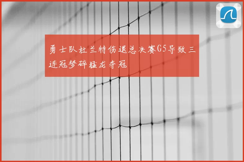 勇士队杜兰特伤退总决赛G5导致三连冠梦碎猛龙夺冠